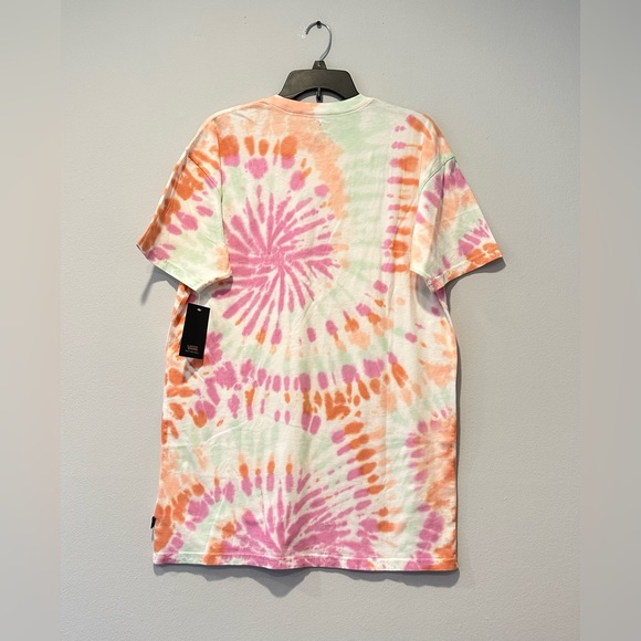 Vans Center Vee Tie Dye Wash T-Shirt Dress. size S - Picture 5 of 7